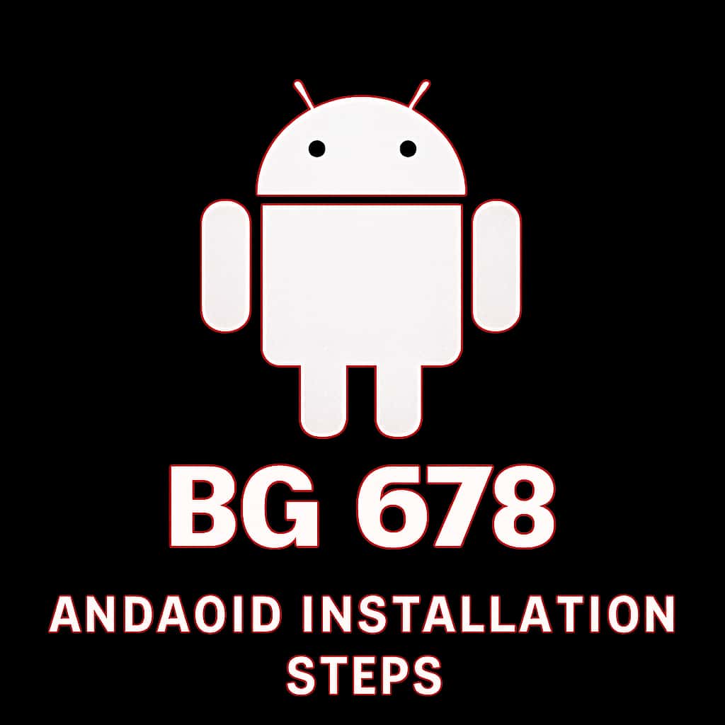 Icon representing BG 678 Android Installation Steps guide.