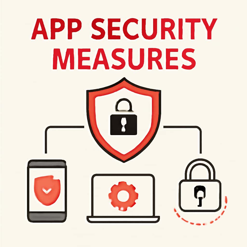 Diagram illustrating BG 678 app security measures.
