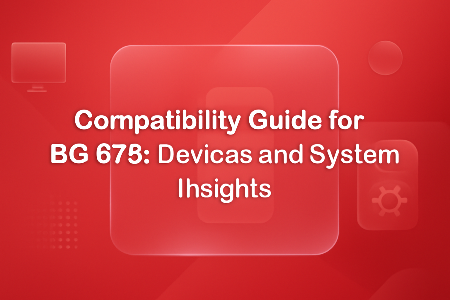 An informative representation of BG 678 features with the text clearly displayed.