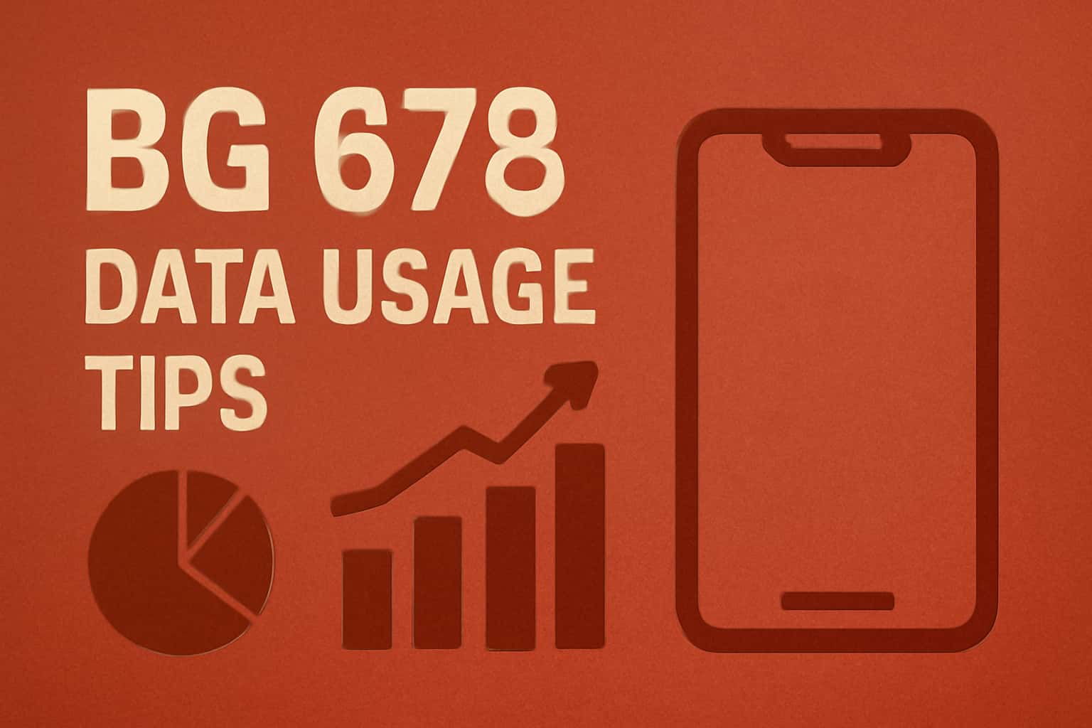 A visual representation of data usage management in BG 678.