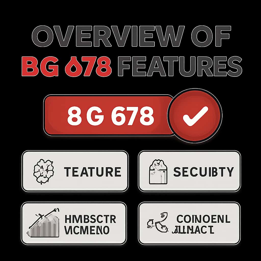 Illustration of BG 678 feature sections.