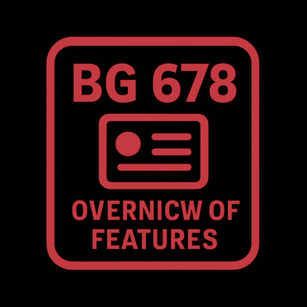 Icon representing BG 678 features.