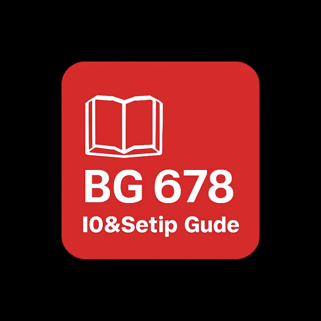Icon representing the BG 678 iOS Setup Guide