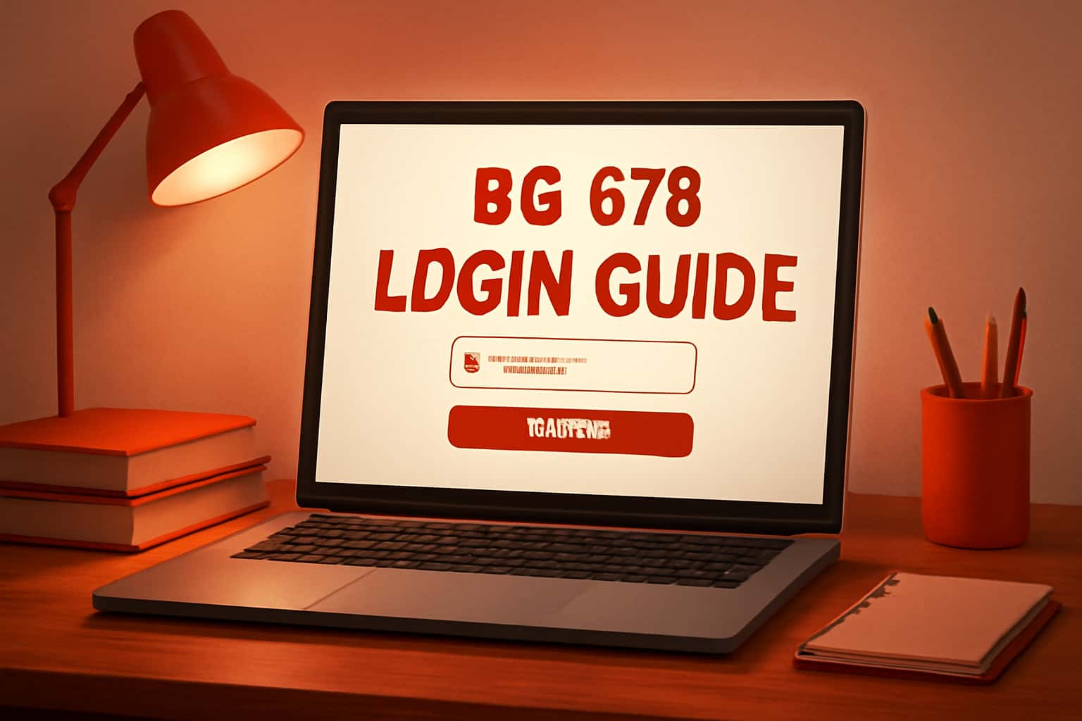 Illustration depicting the BG 678 Login Guide with a focus on user access.