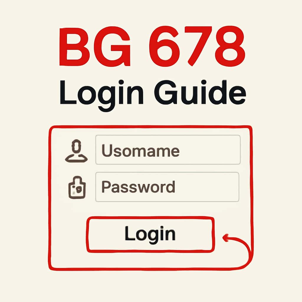Educational diagram for BG 678 Login Guide.