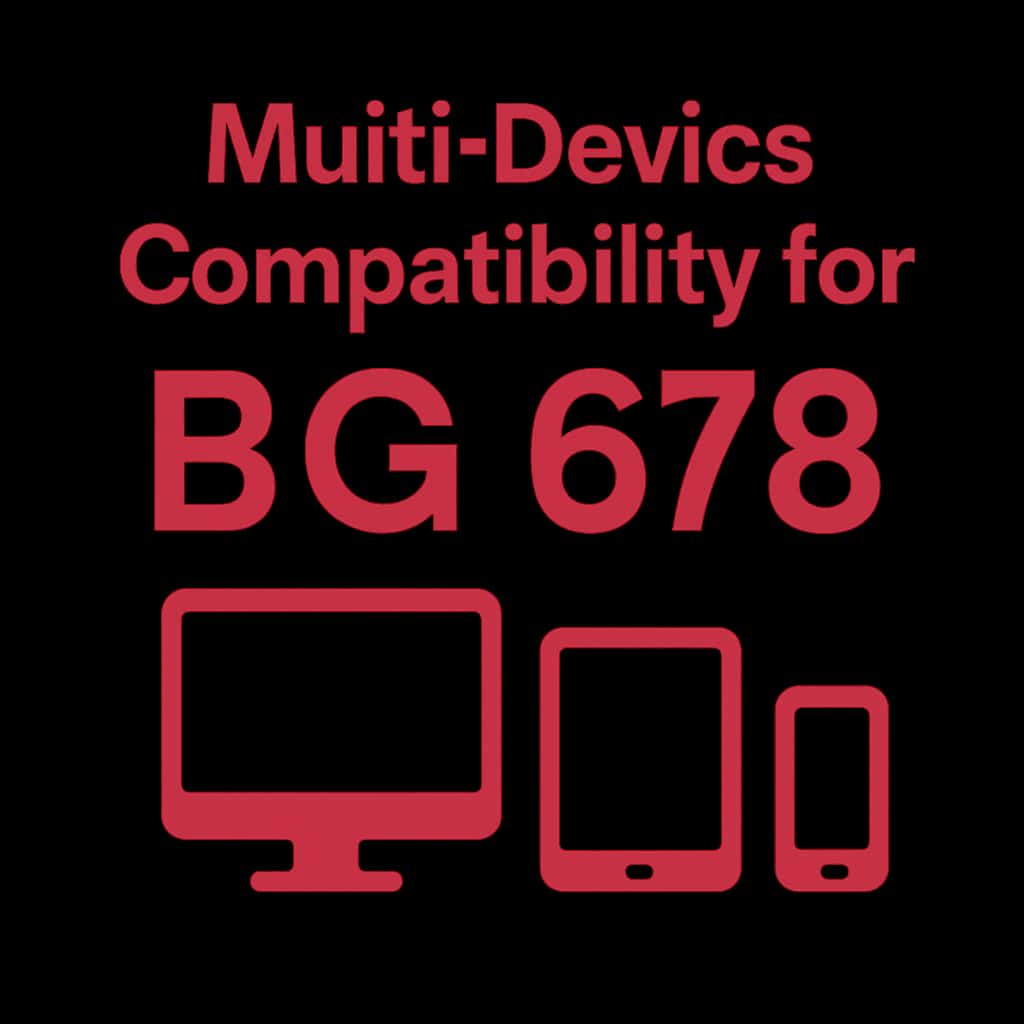 Minimal badge for BG 678 multi-device compatibility.