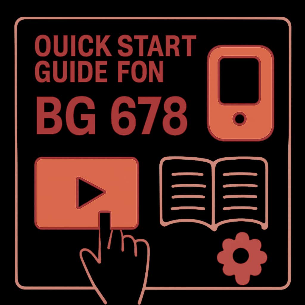 Inline diagram illustrating a key aspect of the Quick Start Guide for BG 678.