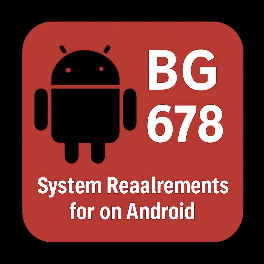Icon representing system requirements for BG 678 on Android