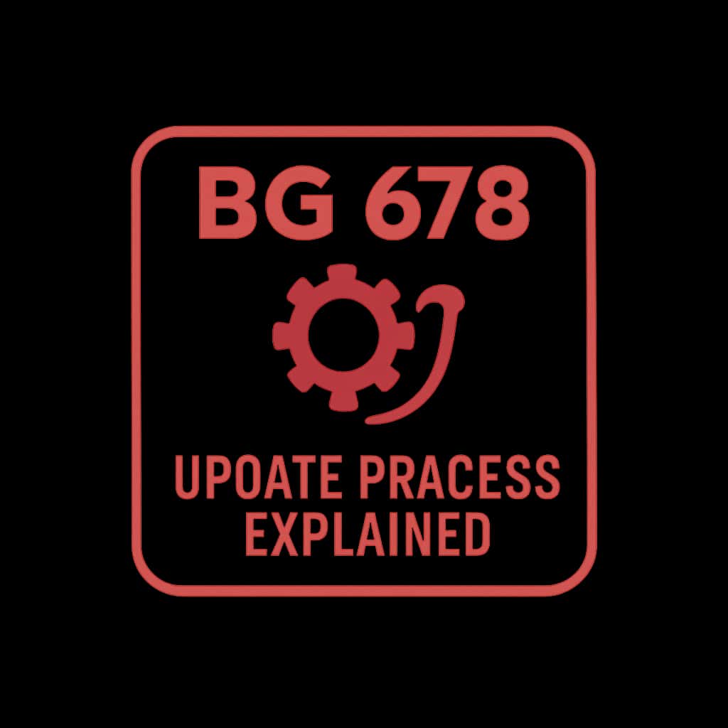 A badge icon representing the BG 678 update guide.