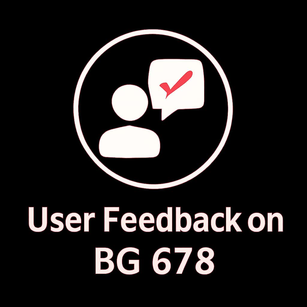 Icon representing User Feedback on BG 678