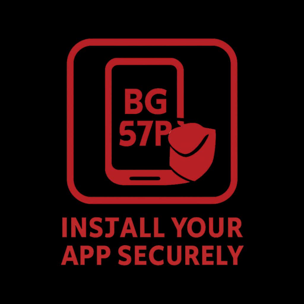 Icon representing BG 678 app installation guidance.