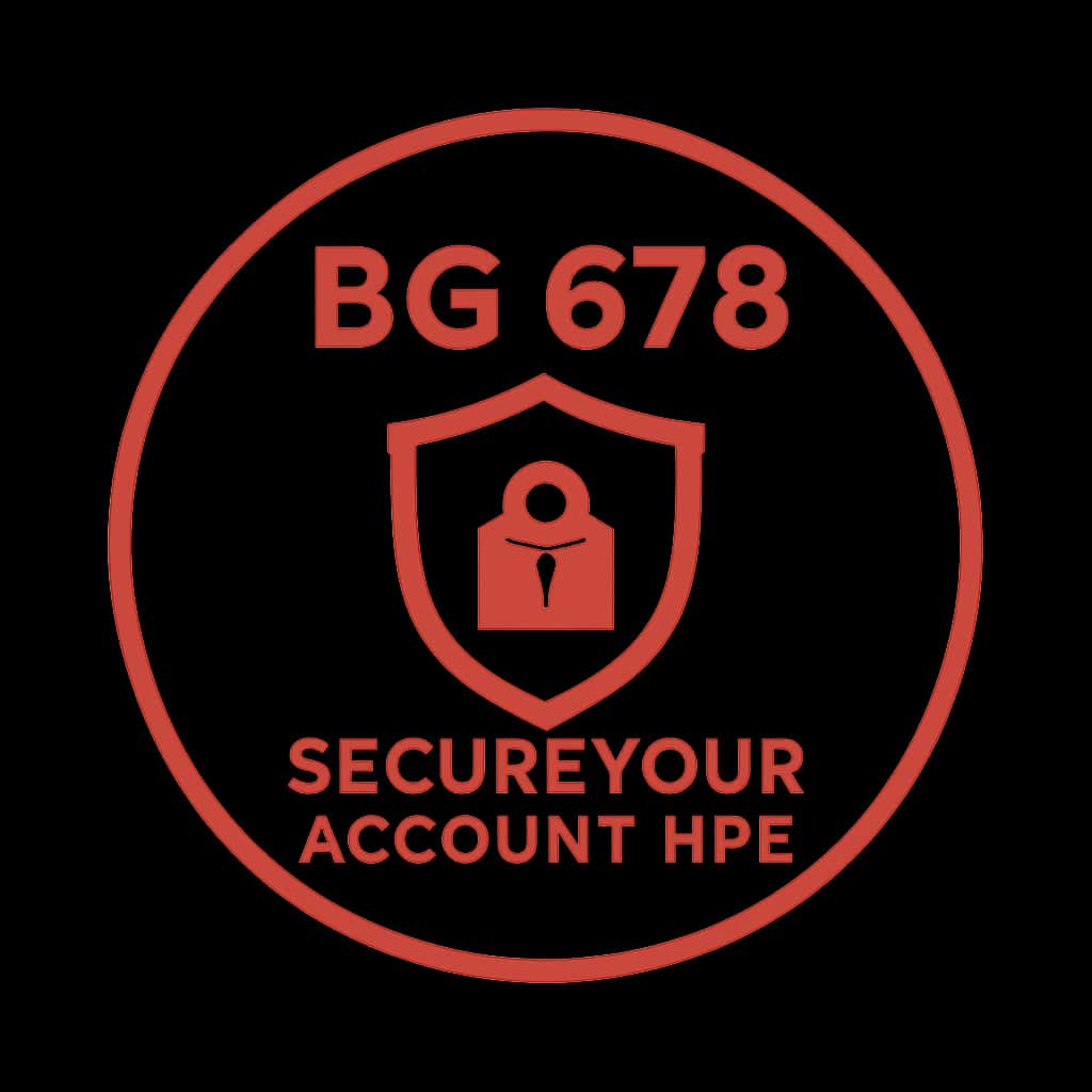 An icon representing BG 678 account security tips.