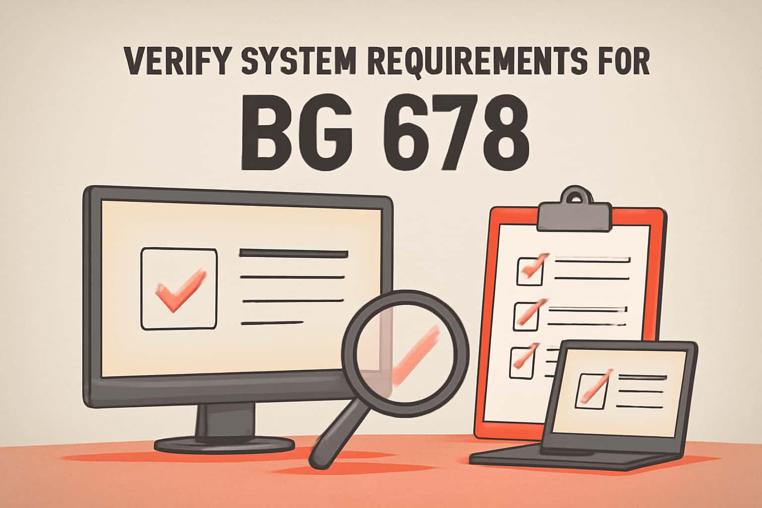 Image depicting system requirements for BG 678